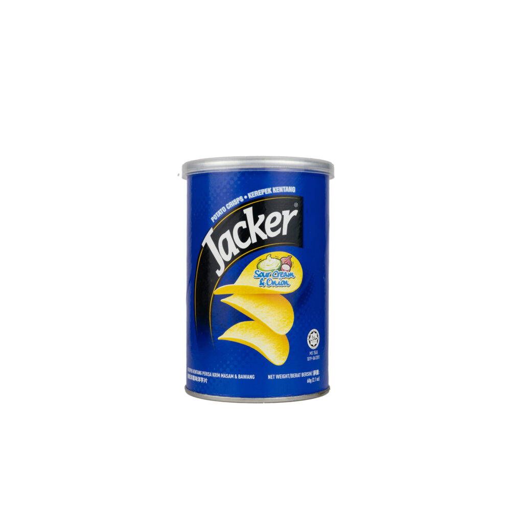 Jacker Potato Crisps 60g Sour cream & onion