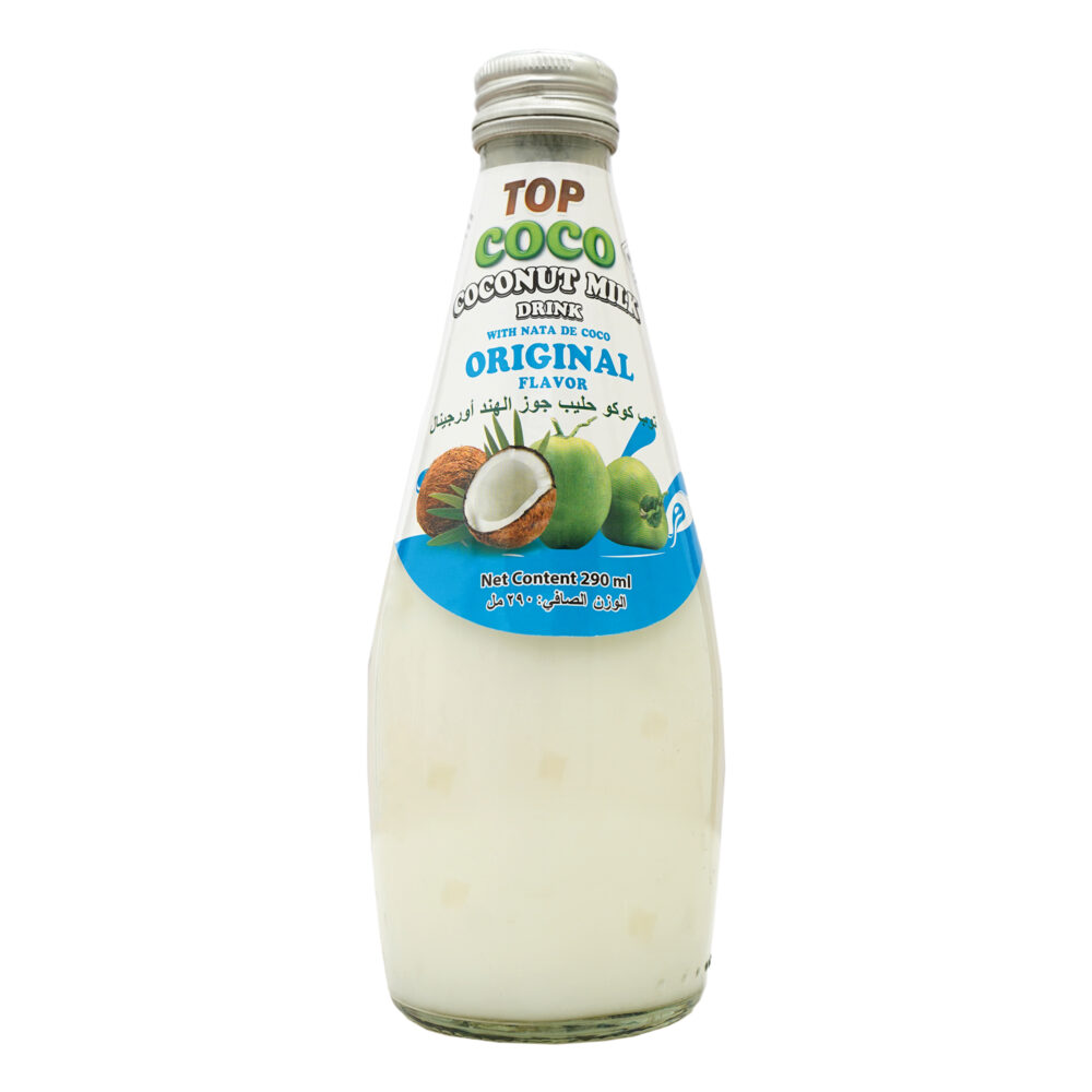 Coconut milk  with coconut pieces