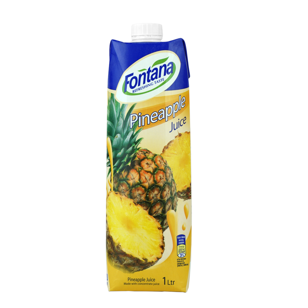 Fontana natural pineapple juice 1L