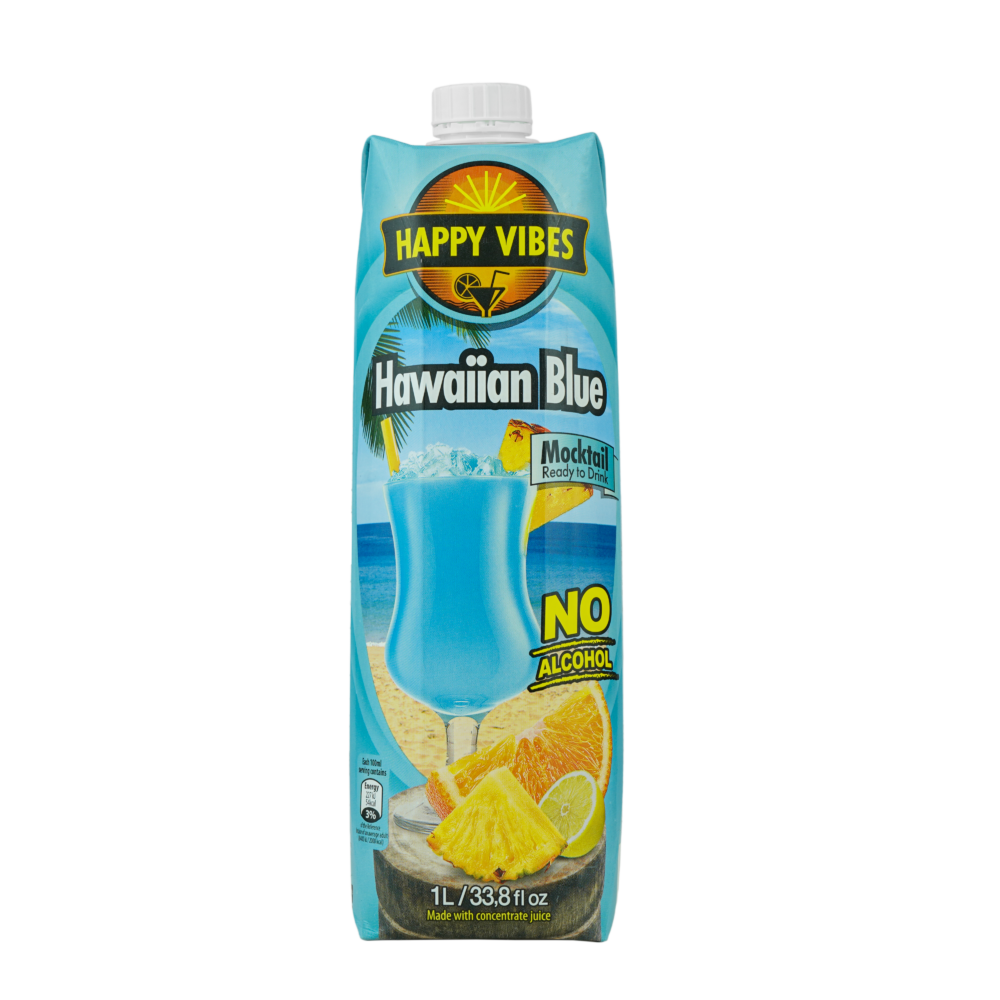 Happy vibes Hawaii Blue  Mocktail No Alcohol