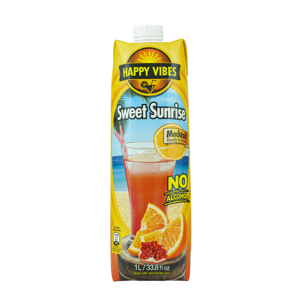 Happy vibes Orange & Pomegranate Mocktail No Alcohol